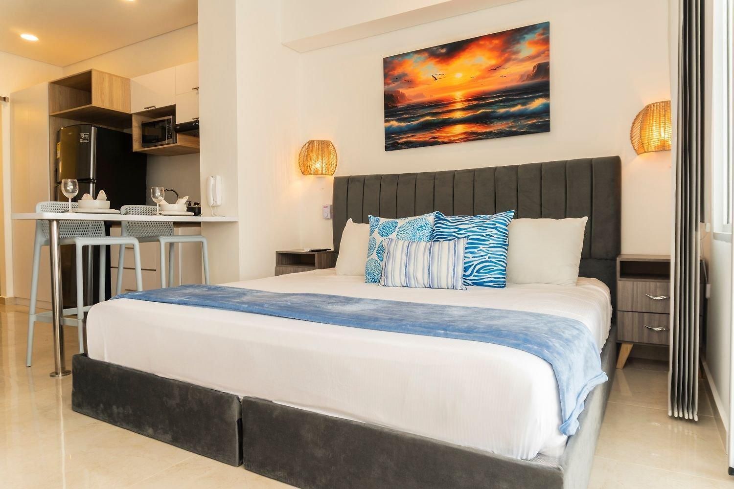 Cama King Balcon Vista Hermosa Cb634 Apartment Cartagena